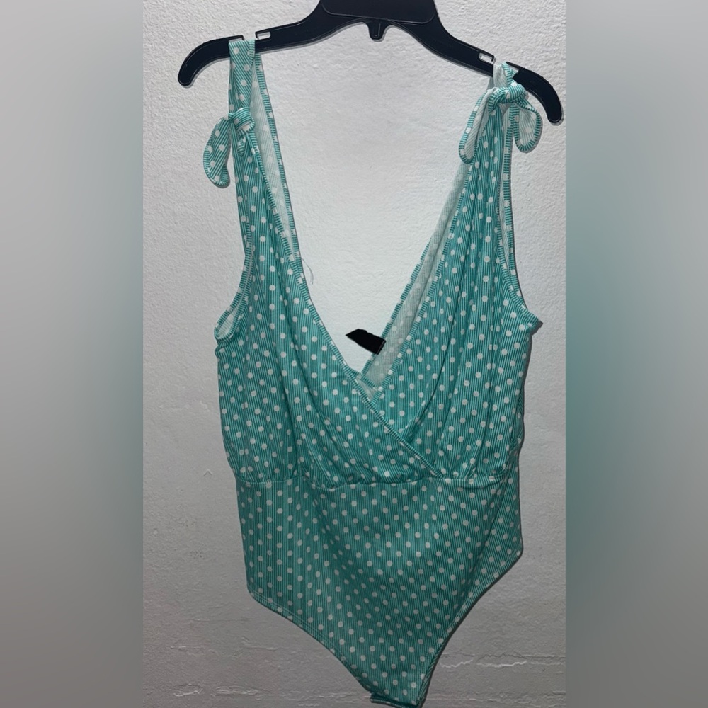Valija Sky-Blue Polka-Dot Bodysuit - Size Medium